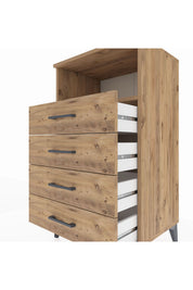 Hyperion Komodin Tek Raflı 4 Çekmeceli 60x44x106 - S48M018V9B