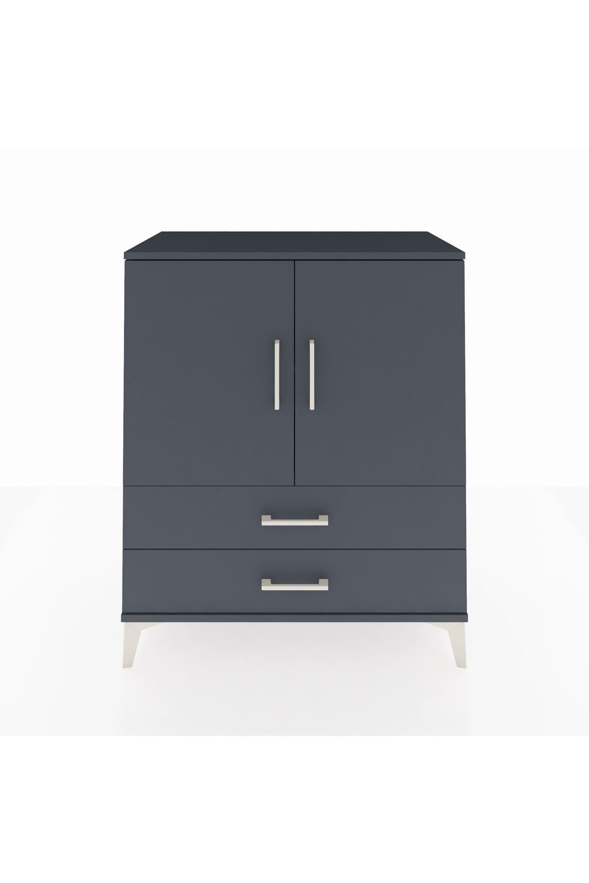 Hyperion Şifonyer 2 Raflı 2 Çekmeceli 2 Kapaklı 88x44x106 - S38M007V5B