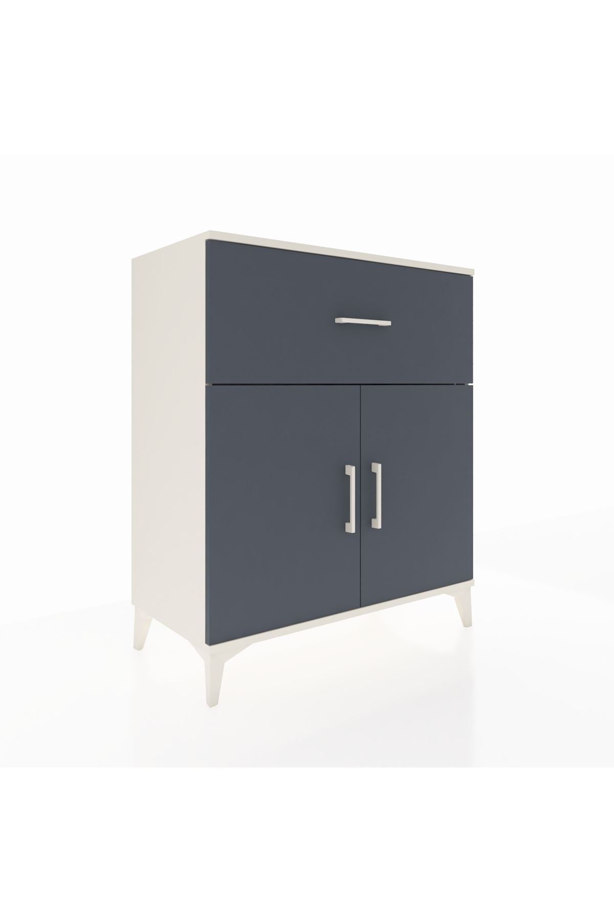 Hyperion Şifonyer Tek Raflı Tek Çekmeceli 2 Kapaklı 88x44x106 - S38M010V2B