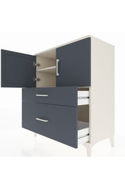 Hyperion Şifonyer 2 Raflı 2 Çekmeceli 2 Kapaklı 88x44x106 - S38M012V2B