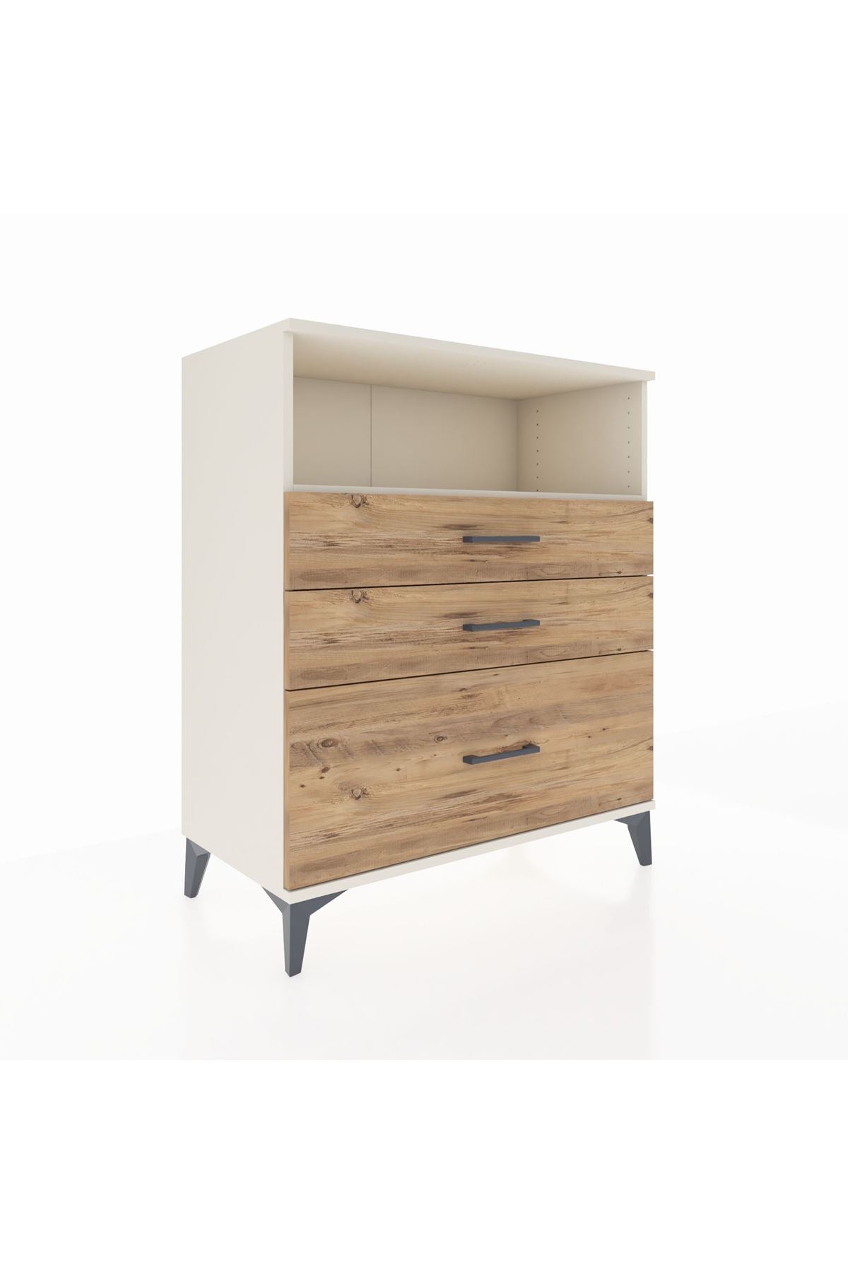 Hyperion Şifonyer Tek Raflı 3 Çekmeceli 88x44x106 - S38M014V3B