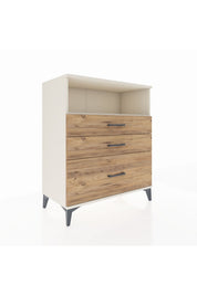 Hyperion Şifonyer Tek Raflı 3 Çekmeceli 88x44x106 - S38M014V3B