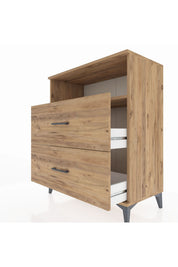 Hyperion Şifonyer Tek Raflı 2 Çekmeceli 88x44x106 - S38M015V9B