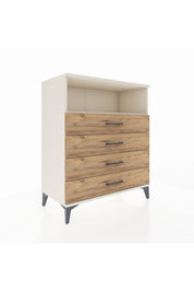 Hyperion Şifonyer Tek Raflı 4 Çekmeceli 88x44x106 - S38M018V3B