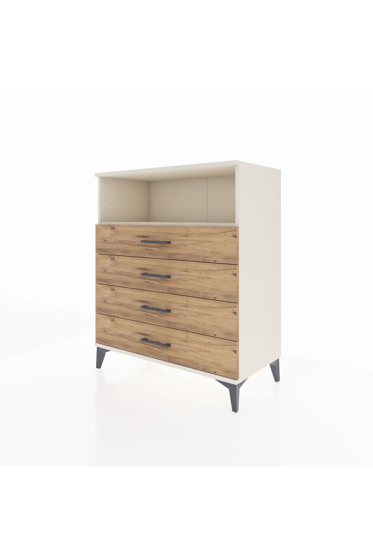 Hyperion Şifonyer Tek Raflı 4 Çekmeceli 88x44x106 - S38M018V3B