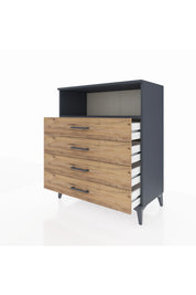 Hyperion Şifonyer Tek Raflı 4 Çekmeceli 88x44x106 - S38M018V6B
