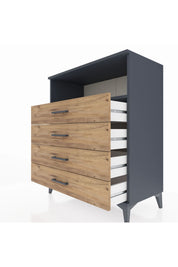 Hyperion Şifonyer Tek Raflı 4 Çekmeceli 88x44x106 - S38M018V6B