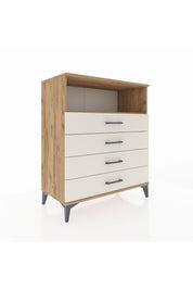 Hyperion Şifonyer Tek Raflı 4 Çekmeceli 88x44x106 - S38M018V7B
