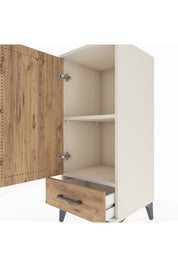 Hyperion Komodin 2 Raflı Tek Çekmeceli Tek Kapaklı 44x44x106 - S43M004V3B