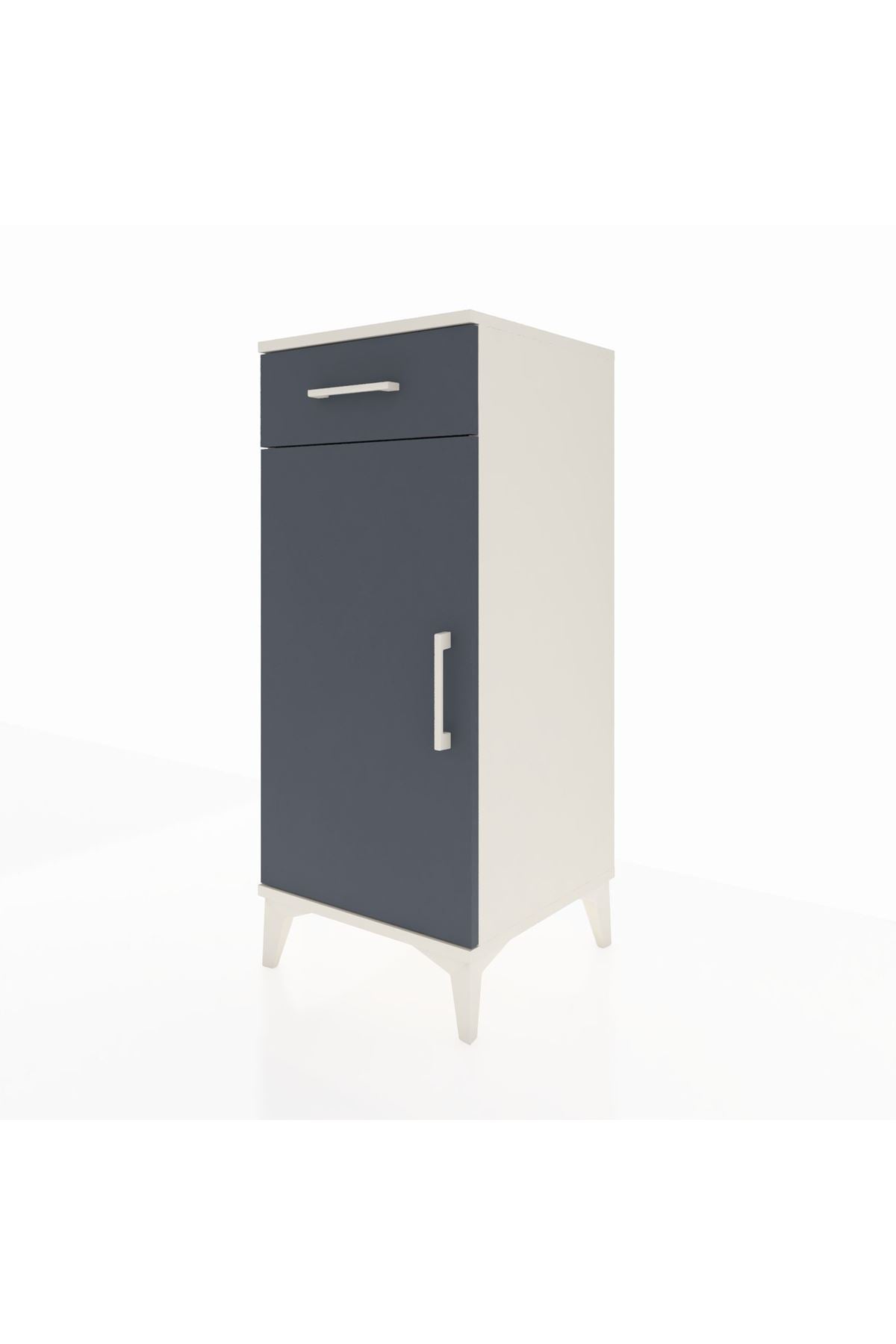 Hyperion Komodin Tek Raflı Tek Çekmeceli Tek Kapaklı 44x44x106 - S43M005V2B