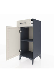 Hyperion Komodin Tek Raflı Tek Çekmeceli Tek Kapaklı 44x44x106 - S43M005V4B