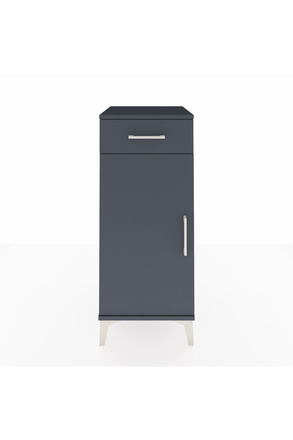 Hyperion Komodin Tek Raflı Tek Çekmeceli Tek Kapaklı 44x44x106 - S43M005V5B