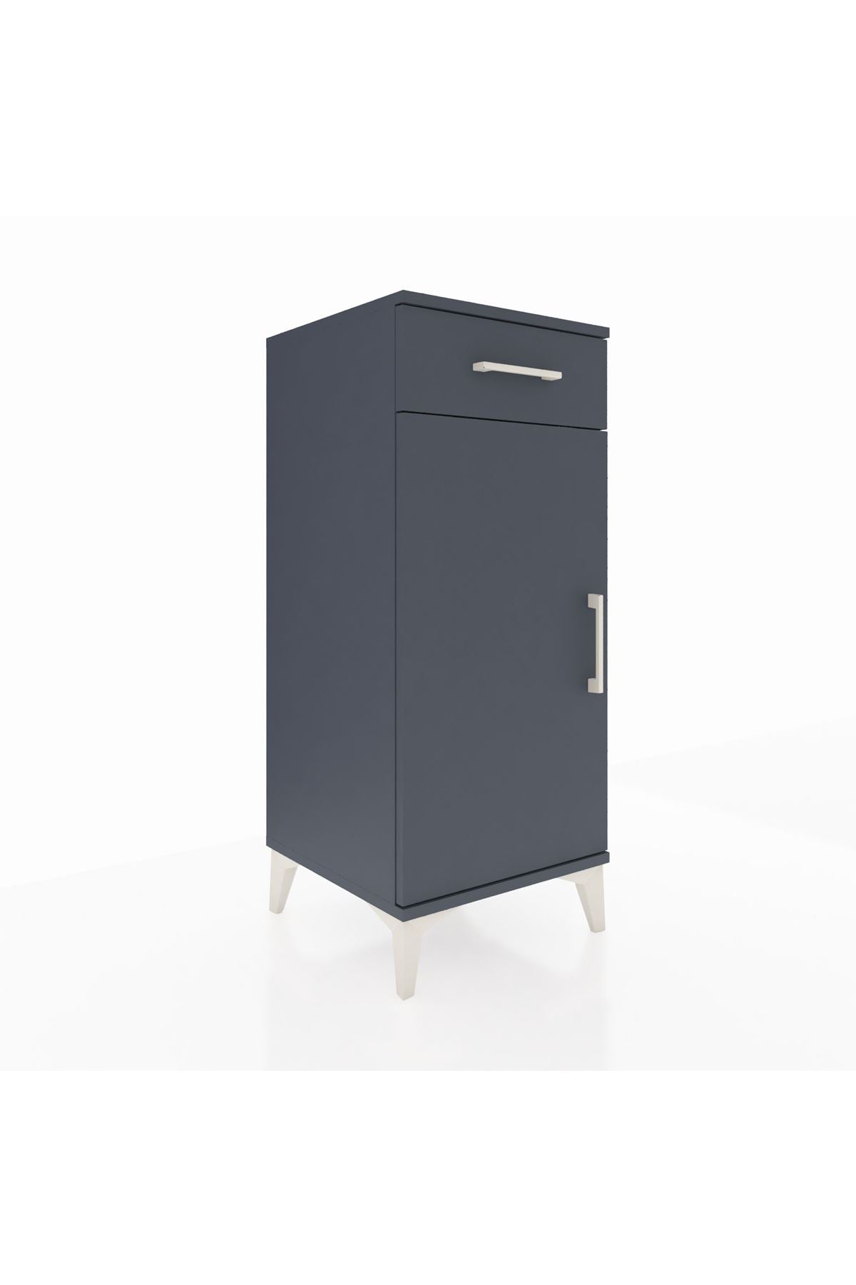 Hyperion Komodin Tek Raflı Tek Çekmeceli Tek Kapaklı 44x44x106 - S43M005V5B