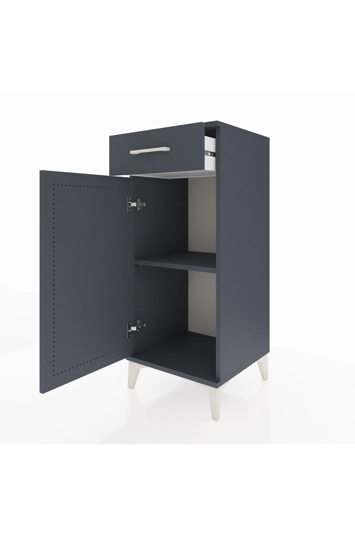 Hyperion Komodin Tek Raflı Tek Çekmeceli Tek Kapaklı 44x44x106 - S43M005V5B