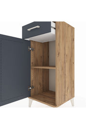 Hyperion Komodin Tek Raflı Tek Çekmeceli Tek Kapaklı 44x44x106 - S43M005V8B