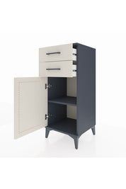 Hyperion Komodin Tek Raflı 2 Çekmeceli Tek Kapaklı 44x44x106 - S43M006V4B