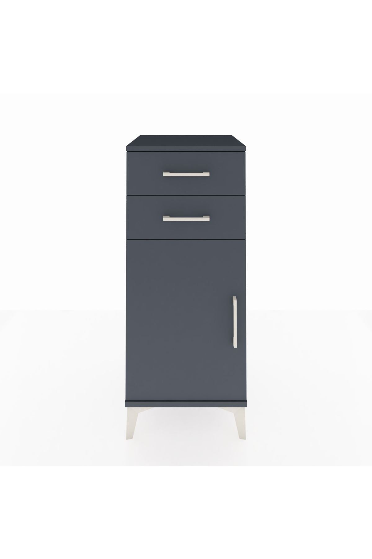Hyperion Komodin Tek Raflı 2 Çekmeceli Tek Kapaklı 44x44x106 - S43M006V5B