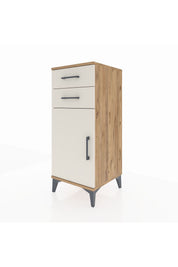 Hyperion Komodin Tek Raflı 2 Çekmeceli Tek Kapaklı 44x44x106 - S43M006V7B