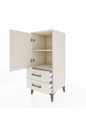 Hyperion Komodin 2 Raflı 2 Çekmeceli Tek Kapaklı 44x44x106 - S43M007V1B