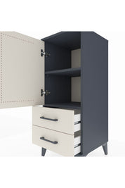 Hyperion Komodin 2 Raflı 2 Çekmeceli Tek Kapaklı 44x44x106 - S43M007V4B