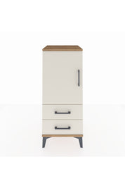 Hyperion Komodin 2 Raflı 2 Çekmeceli Tek Kapaklı 44x44x106 - S43M007V7B