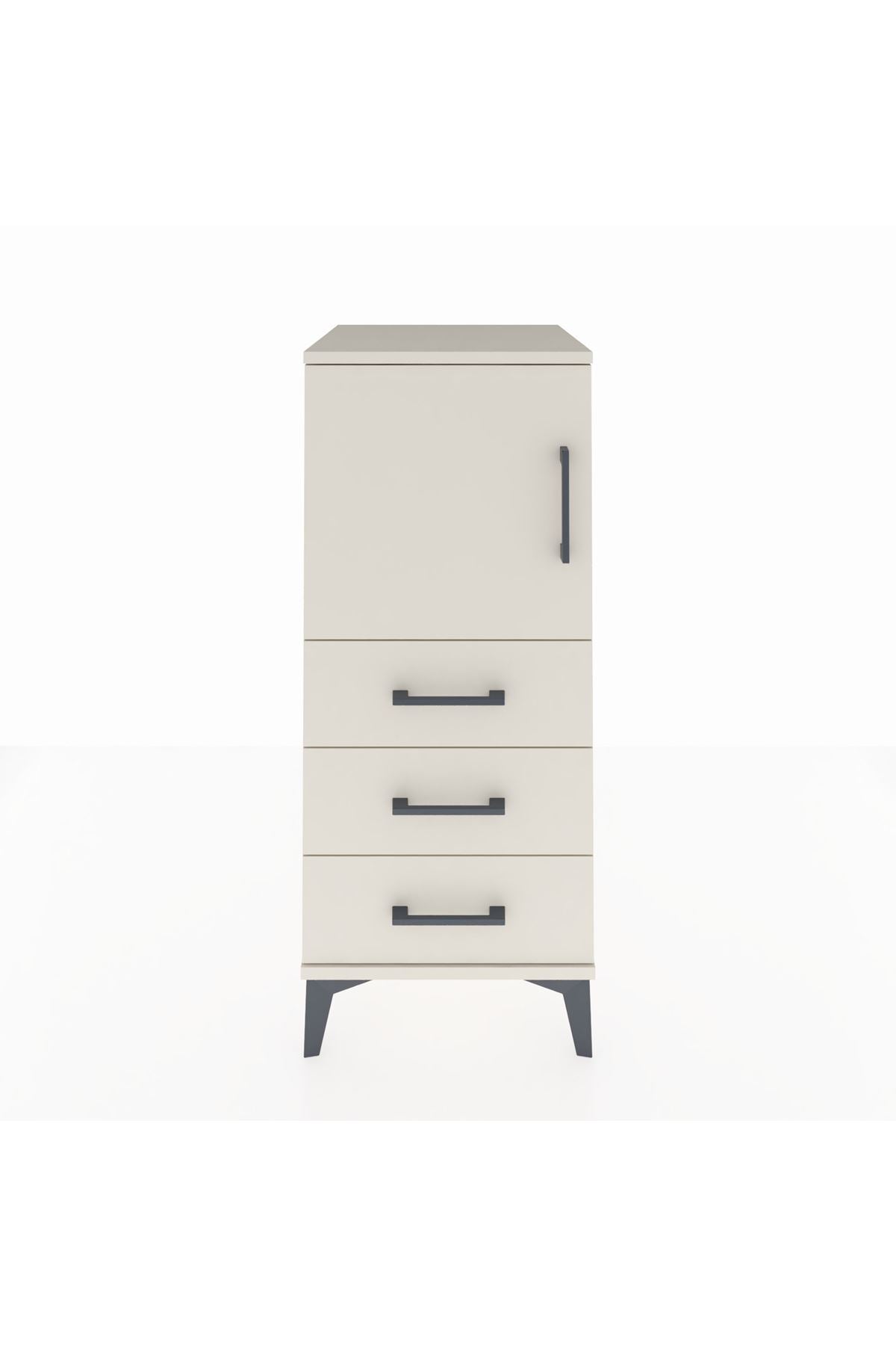 Hyperion Komodin 2 Raflı 3 Çekmeceli Tek Kapaklı 44x44x106 - S43M008V1B