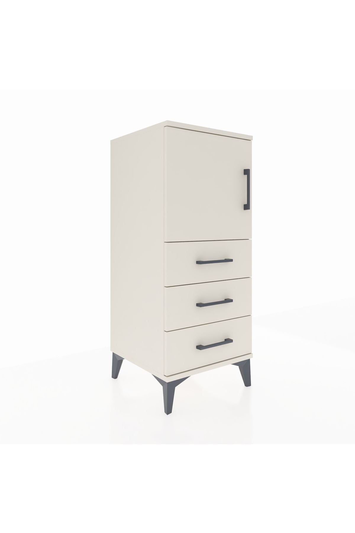 Hyperion Komodin 2 Raflı 3 Çekmeceli Tek Kapaklı 44x44x106 - S43M008V1B