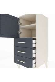 Hyperion Komodin 2 Raflı 3 Çekmeceli Tek Kapaklı 44x44x106 - S43M008V2B