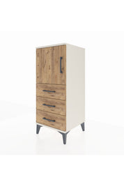 Hyperion Komodin 2 Raflı 3 Çekmeceli Tek Kapaklı 44x44x106 - S43M008V3B