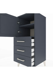 Hyperion Komodin 2 Raflı 3 Çekmeceli Tek Kapaklı 44x44x106 - S43M008V5B
