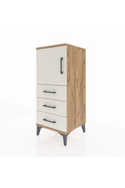 Hyperion Komodin 2 Raflı 3 Çekmeceli Tek Kapaklı 44x44x106 - S43M008V7B