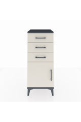Hyperion Komodin Tek Raflı 3 Çekmeceli Tek Kapaklı 44x44x106