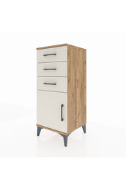 Hyperion Komodin Tek Raflı 3 Çekmeceli Tek Kapaklı 44x44x106 - S43M009V7B