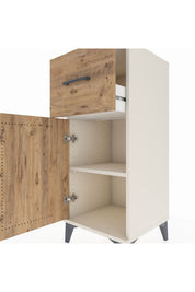 Hyperion Komodin Tek Raflı Tek Çekmeceli Tek Kapaklı 44x44x106 - S43M010V3B