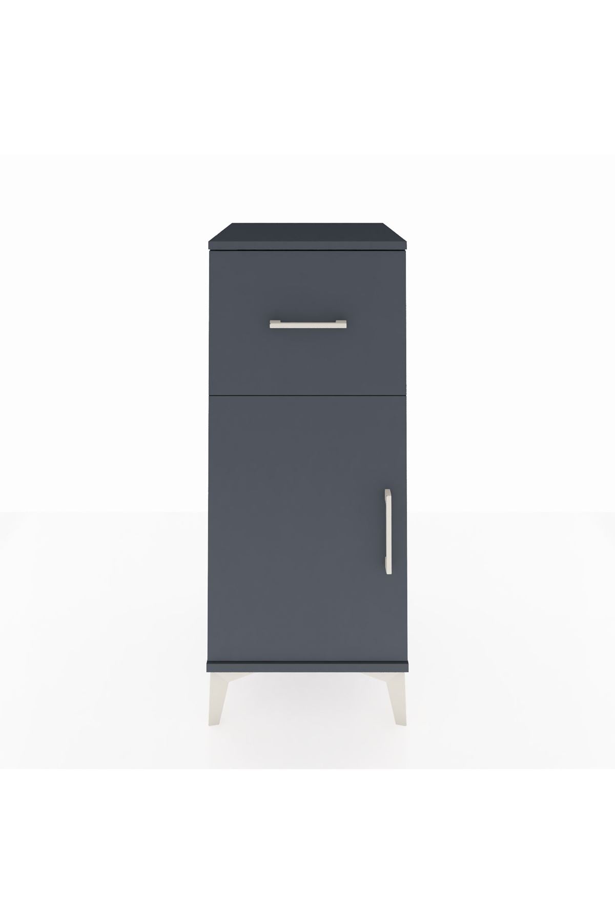 Hyperion Komodin Tek Raflı Tek Çekmeceli Tek Kapaklı 44x44x106 - S43M010V5B