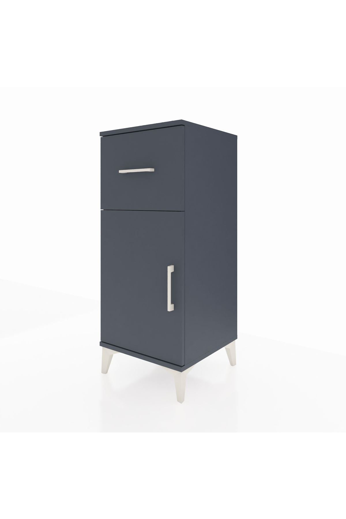 Hyperion Komodin Tek Raflı Tek Çekmeceli Tek Kapaklı 44x44x106 - S43M010V5B