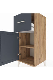 Hyperion Komodin Tek Raflı Tek Çekmeceli Tek Kapaklı 44x44x106 - S43M010V8B