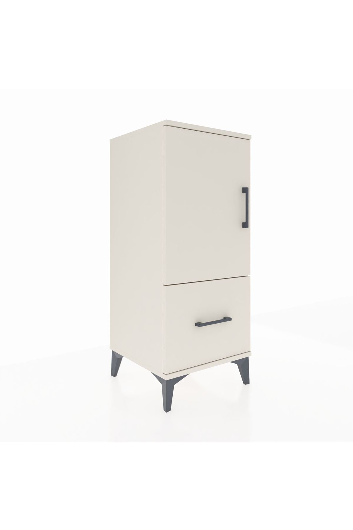 Hyperion Komodin 2 Raflı Tek Çekmeceli Tek Kapaklı 44x44x106 - S43M011V1B