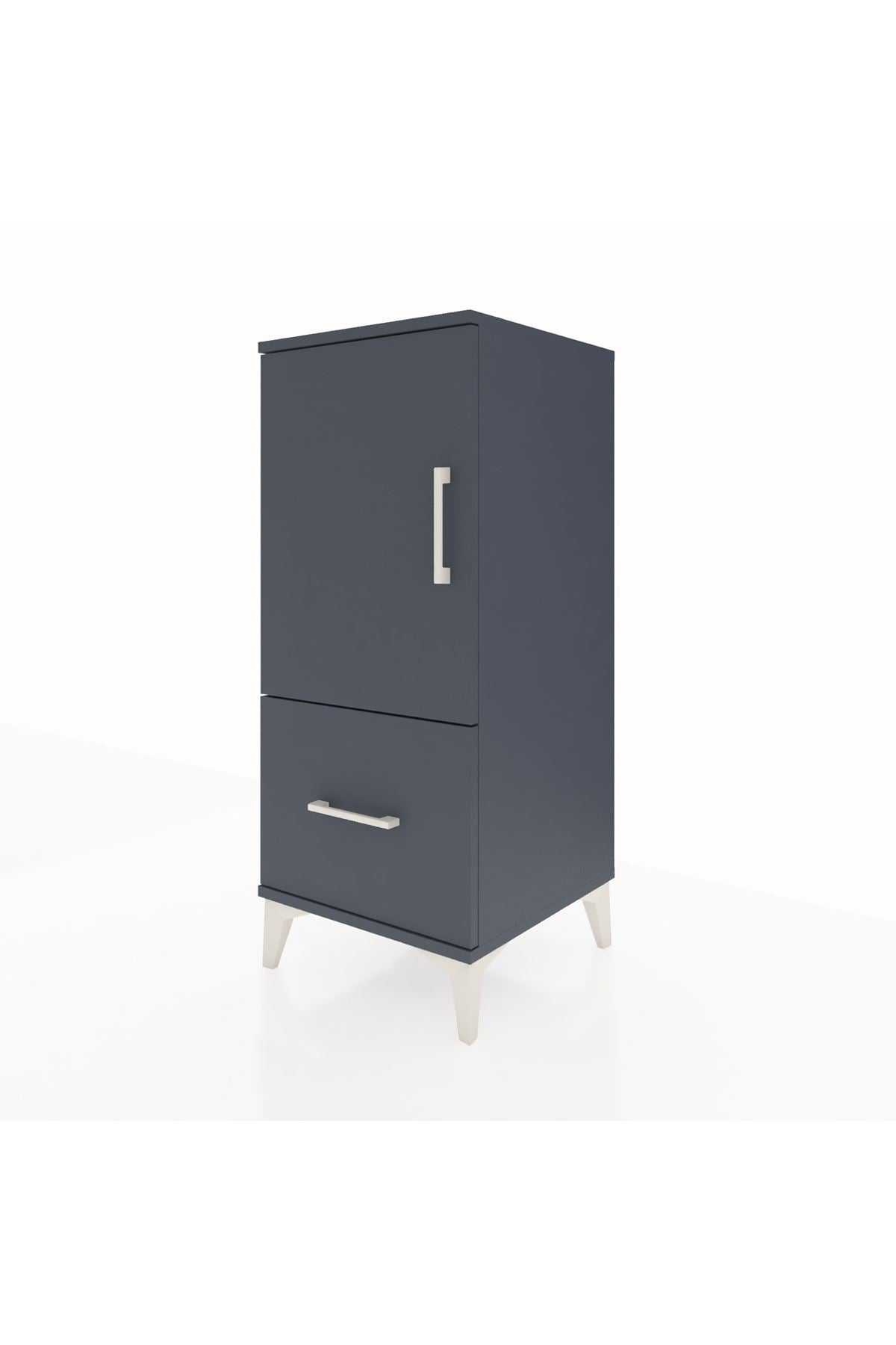 Hyperion Komodin 2 Raflı Tek Çekmeceli Tek Kapaklı 44x44x106 - S43M011V5B