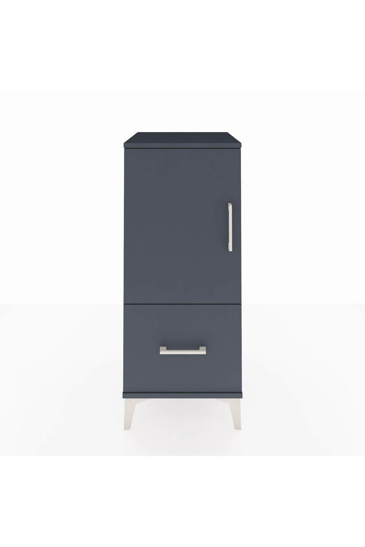 Hyperion Komodin 2 Raflı Tek Çekmeceli Tek Kapaklı 44x44x106 - S43M011V5B