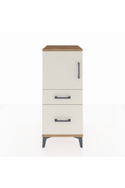 Hyperion Komodin 2 Raflı 2 Çekmeceli Tek Kapaklı 44x44x106 - S43M012V7B