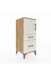 Hyperion Komodin 2 Raflı 2 Çekmeceli Tek Kapaklı 44x44x106 - S43M012V7B