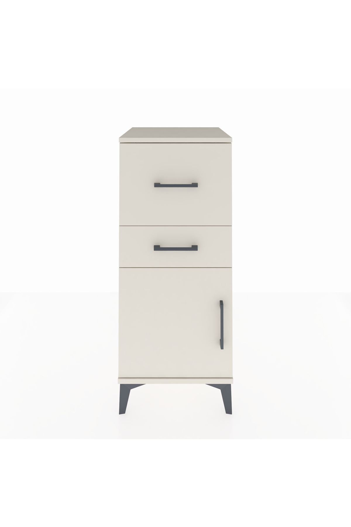 Hyperion Komodin 2 Çekmeceli Tek Kapaklı 44x44x106 - S43M013V1B
