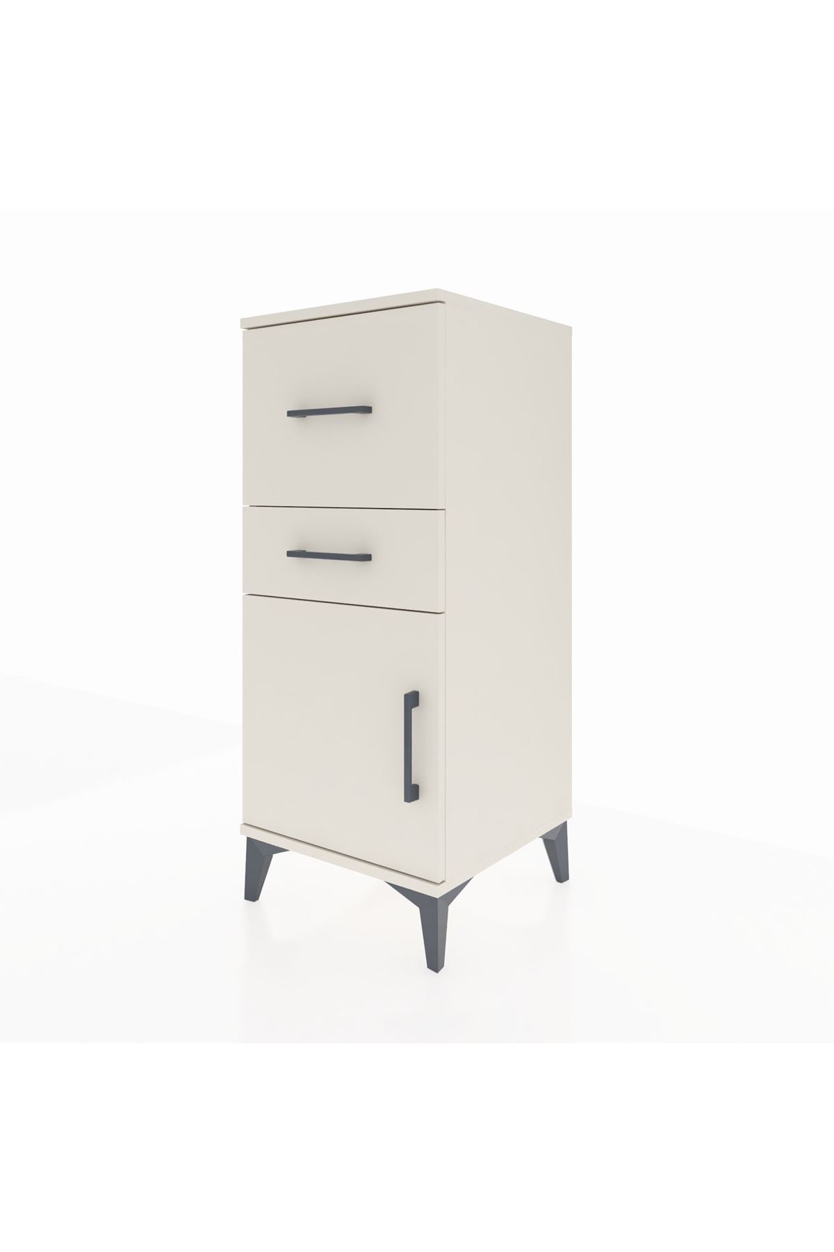 Hyperion Komodin 2 Çekmeceli Tek Kapaklı 44x44x106 - S43M013V1B
