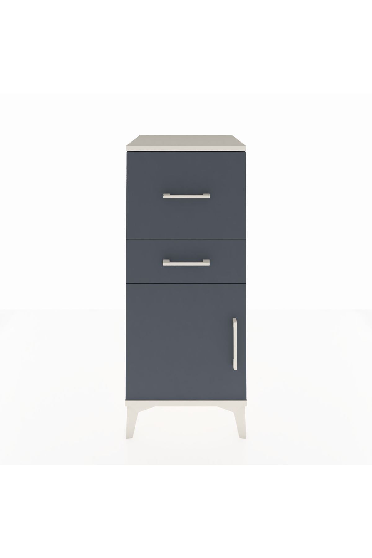 Hyperion Komodin 2 Çekmeceli Tek Kapaklı 44x44x106 - S43M013V2B