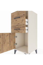 Hyperion Komodin 2 Çekmeceli Tek Kapaklı 44x44x106 - S43M013V3B