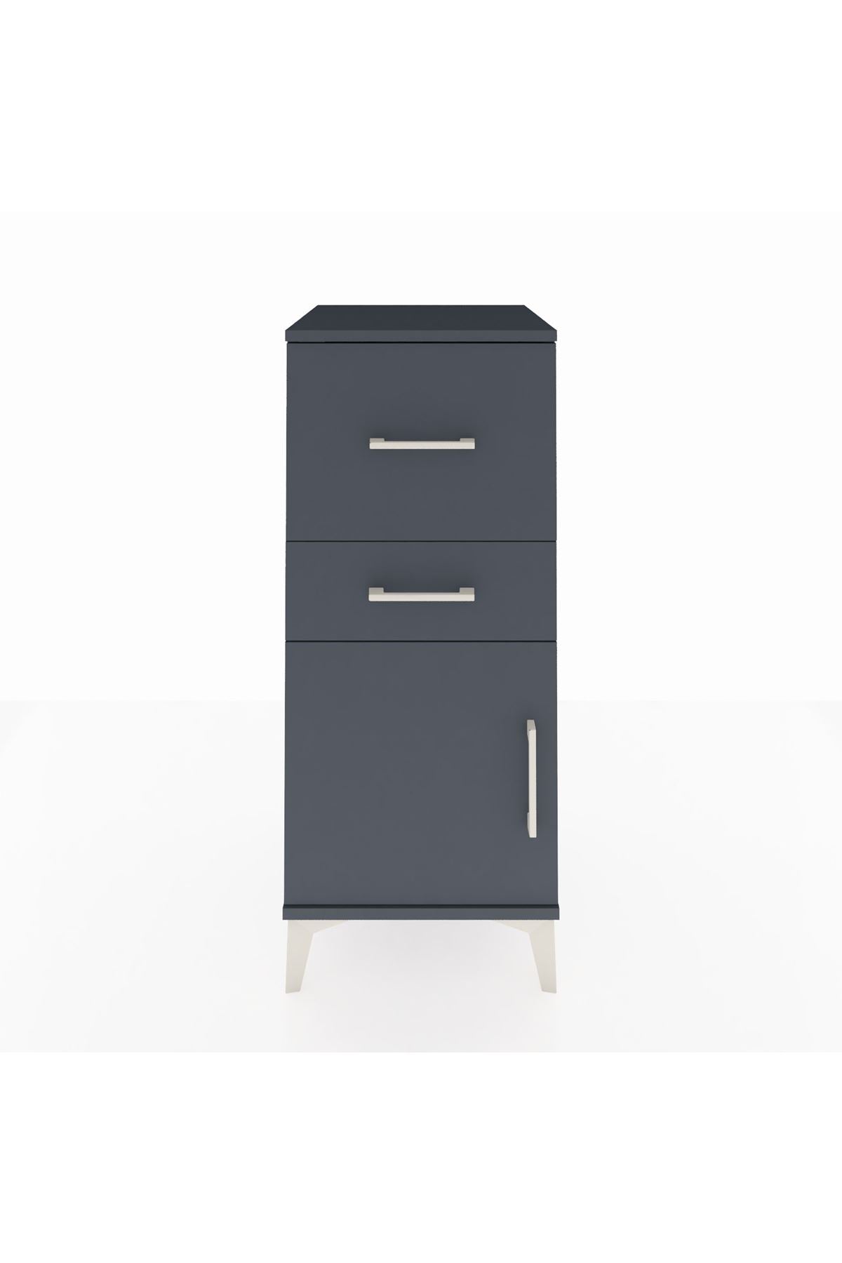Hyperion Komodin 2 Çekmeceli Tek Kapaklı 44x44x106 - S43M013V5B