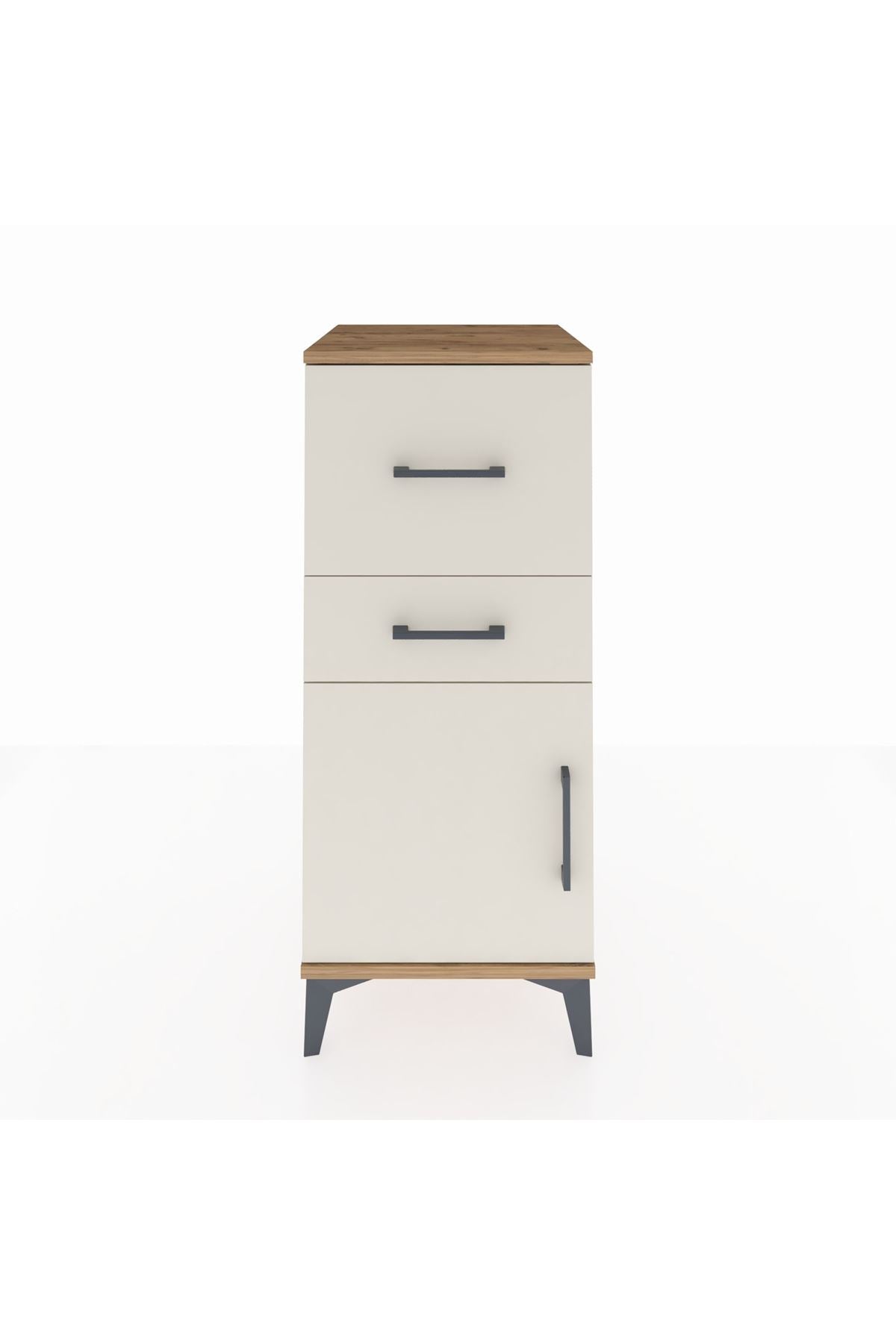 Hyperion Komodin 2 Çekmeceli Tek Kapaklı 44x44x106 - S43M013V7B