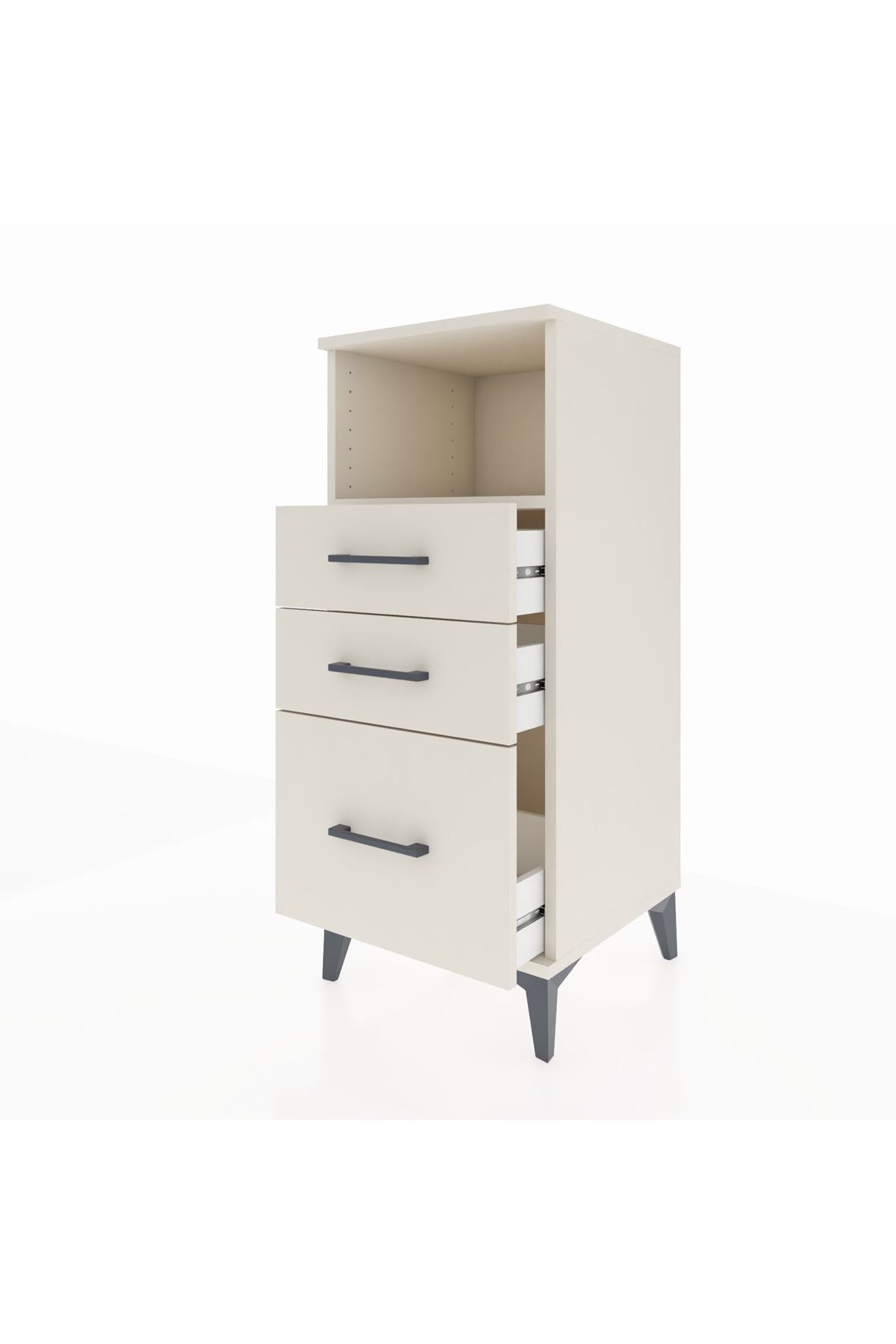 Hyperion Komodin Tek Raflı 3 Çekmeceli 44x44x106 - S43M014V1B