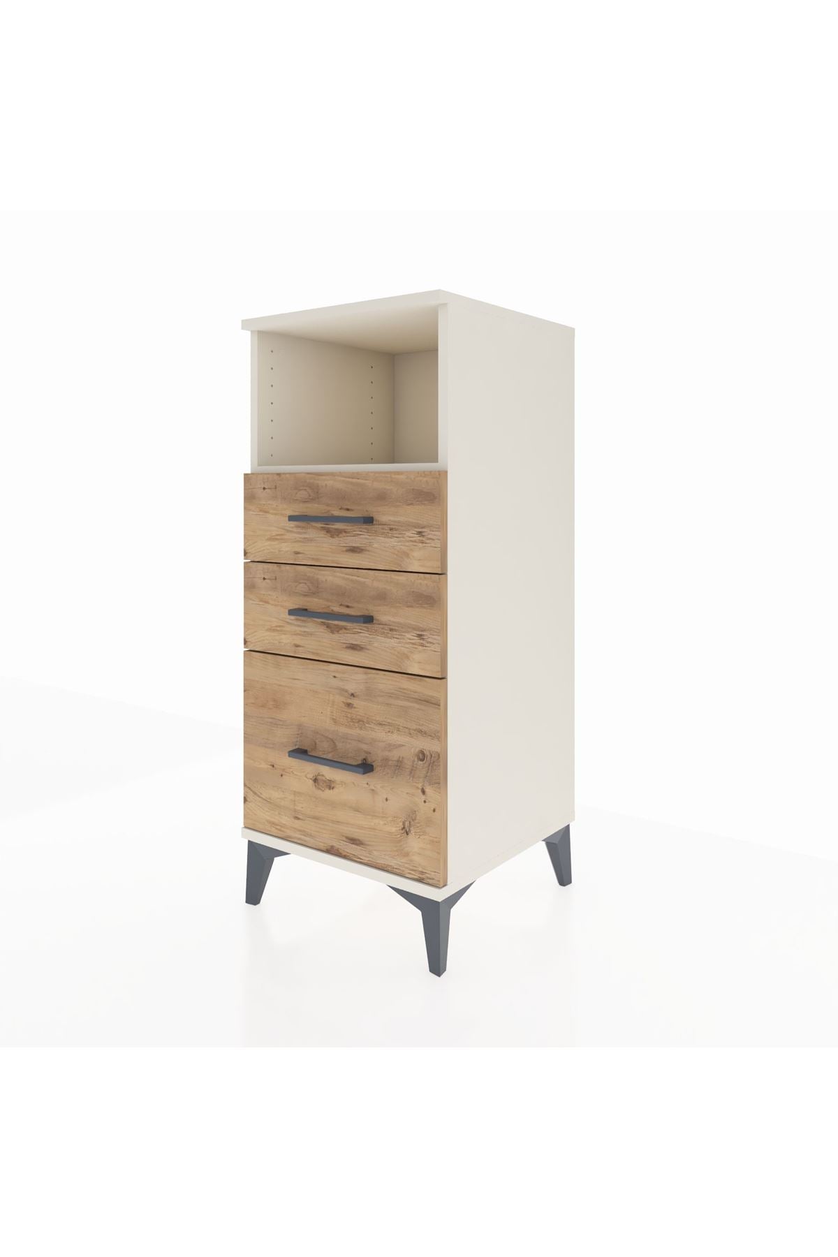 Hyperion Komodin Tek Raflı 3 Çekmeceli 44x44x106 - S43M014V3B